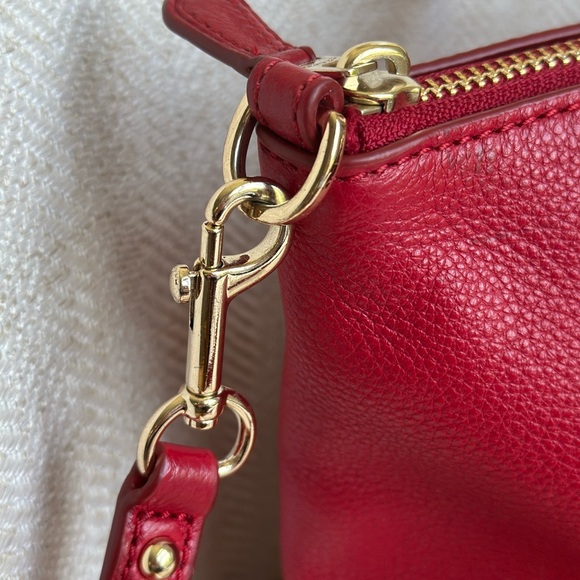 Coach Kelsey Medium Satchel - Deep Raspberry Red - Picture 2 of 10